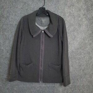 Eddie Bauer Jacket Mens Large Tall Gray Full Zip Longsleeve Quilted‎ Outdoors L